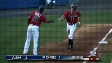 R-Braves' Keller delivers a solo home run
