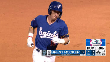 Twins' Rooker hits 8th home run for Saints