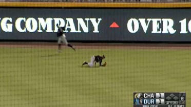Charlotte's May makes diving catch