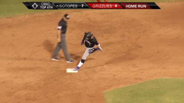 Isotopes' Rodgers crushes home run