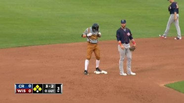 Wisconsin's Morrison plates three runs with double