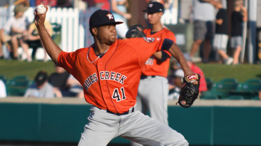 Astros' Alcala, Saldana lights-out in one-hitter
