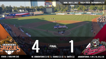 Fresno sweeps Sacramento and ties a franchise record with 11th straight victory
