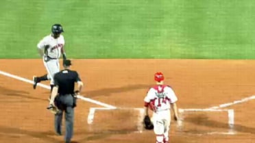 Indianapolis' Rogers rips two-run shot