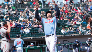Cozens Homers Twice, Kingery Sets Record In 5-1 Win