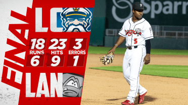 Captains collect 23 hits in 18-6 romp over Lugs