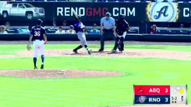 Reno's Clarke collects his fifth strikeout