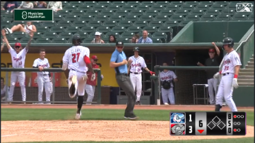 Clarke goes inside-the-park again for Lugnuts