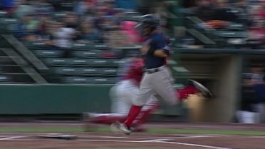 Brian Bogusevic scores Miller on a sac fly