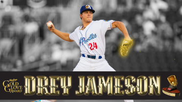 Sod Poodles Pitcher Drey Jameson Awarded Rawlings Gold Glove