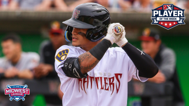 Rodríguez Named Midwest League Player of the Week 