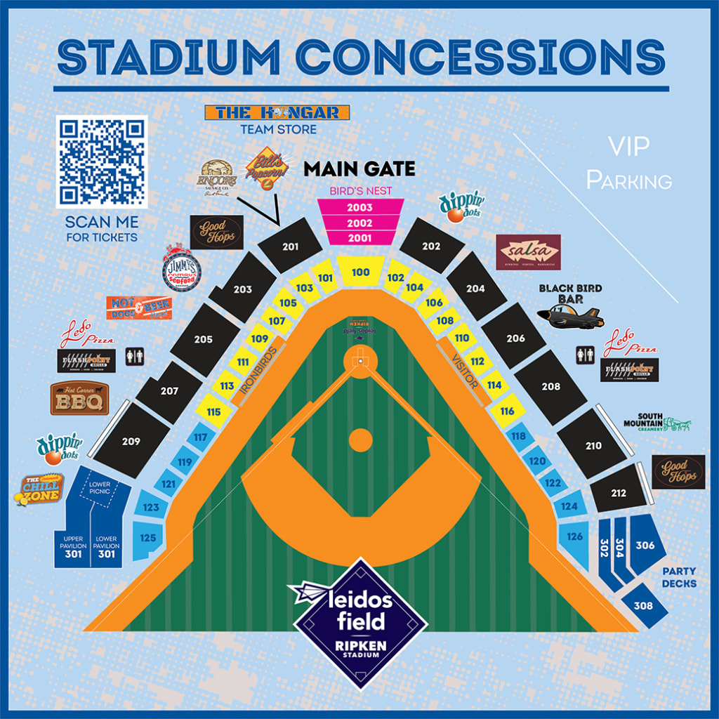 Leidos Field at Ripken Stadium Seating Chart IronBirds