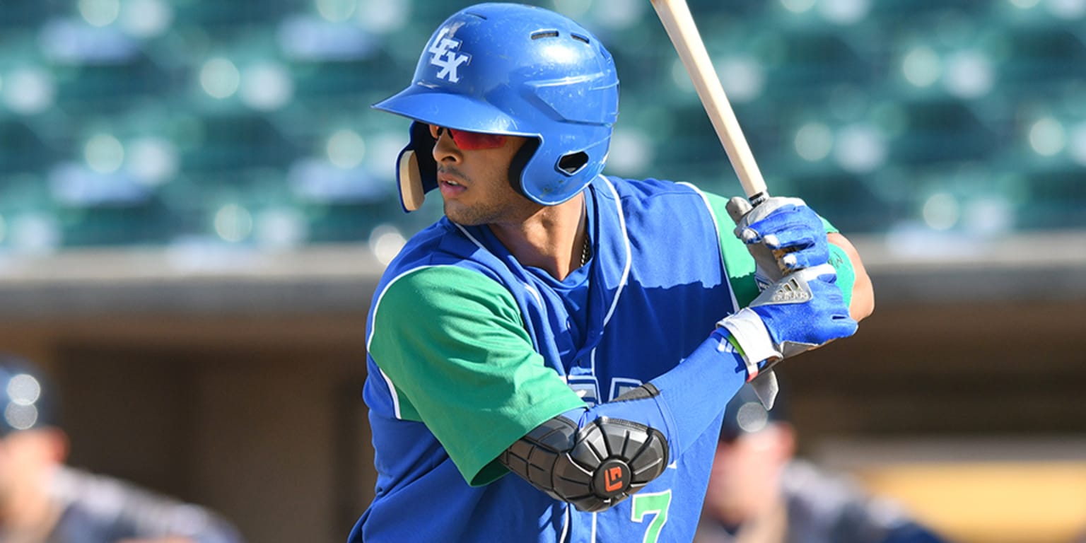 Nick Pratto executes at plate for Lexington Legends