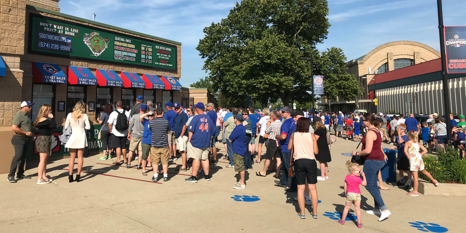 Single game tickets for South Bend Cubs on sale March 8