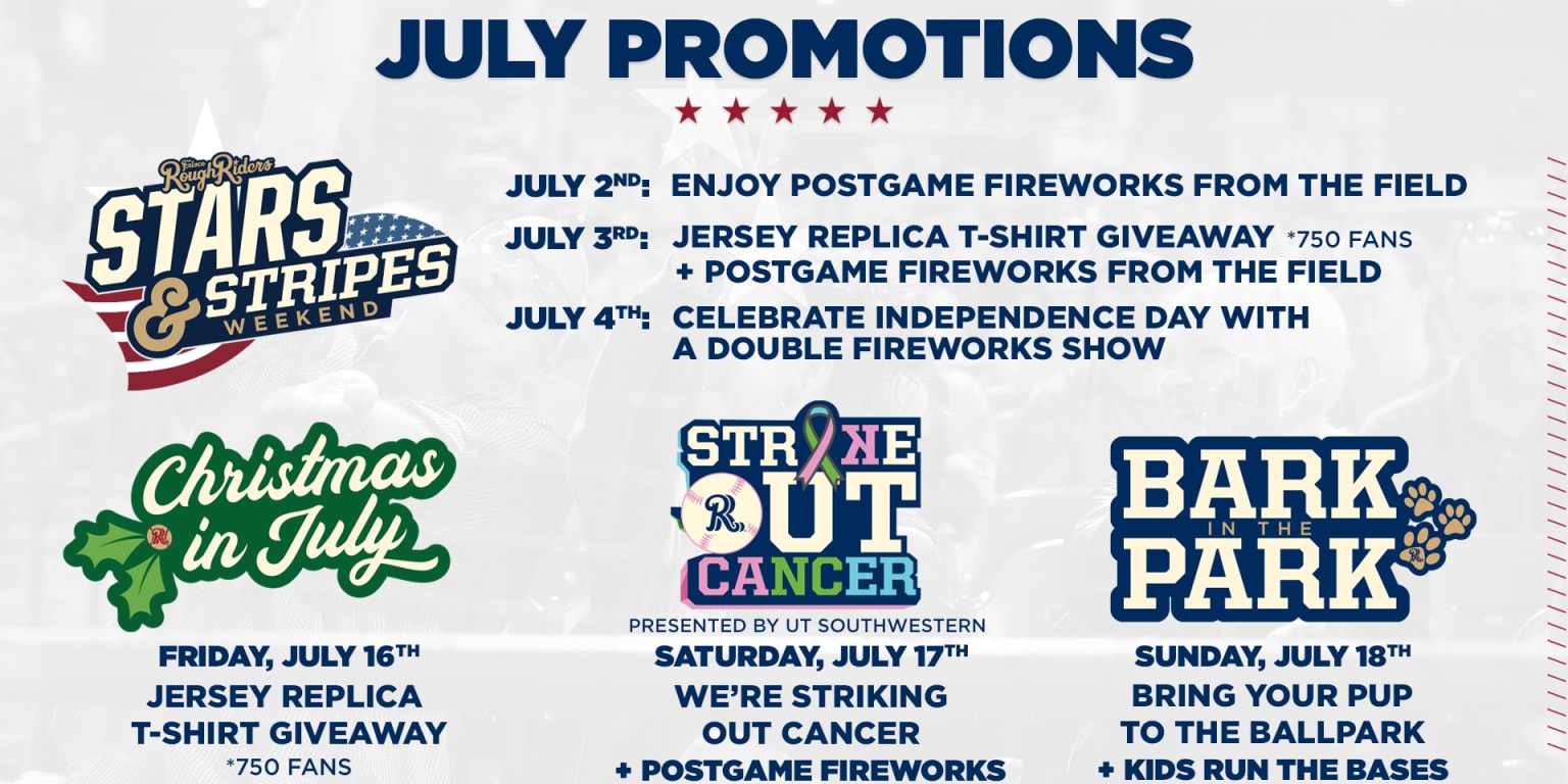 Frisco announces funfilled July promotional schedule RoughRiders
