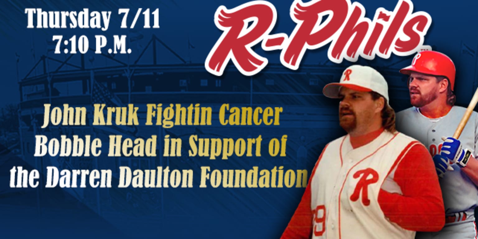 John Kruk to Appear on Behalf of Darren Daulton Foundation on Cancer  Awareness Night, July 11th