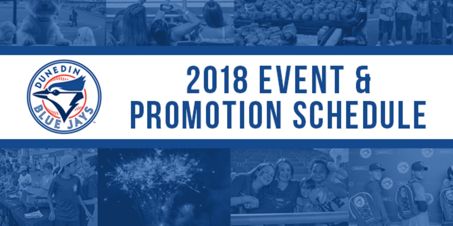 Blue Jays Release 2018 Promo Schedule