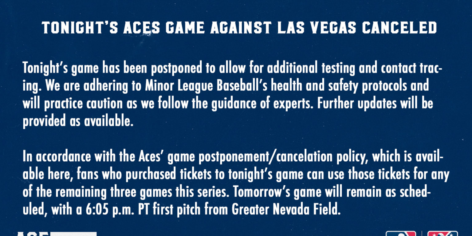 Tonights Aces game against Las Vegas canceled Aces