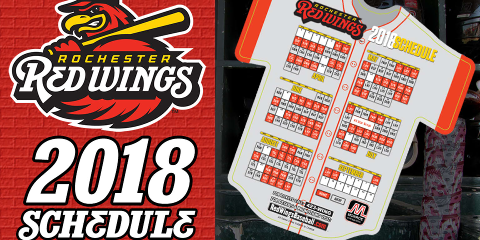 Red Wings Announce 2018 Schedule