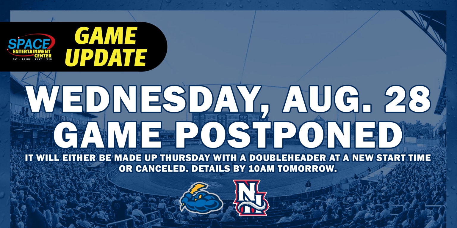 Wednesday's Game Postponed Due to Rain Fisher Cats