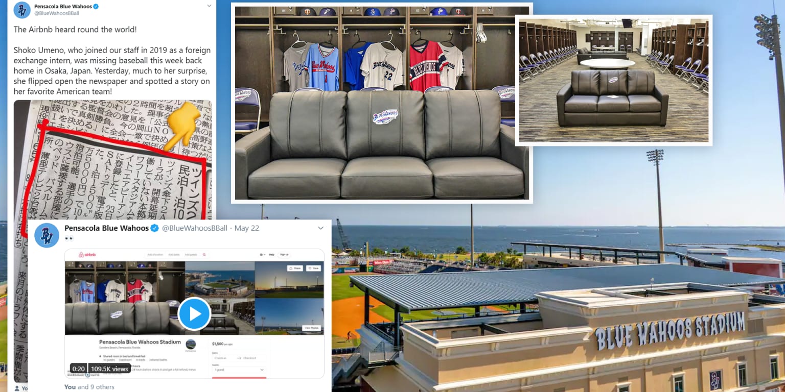 Airbnb baseball stadium opens for guests in Pensacola