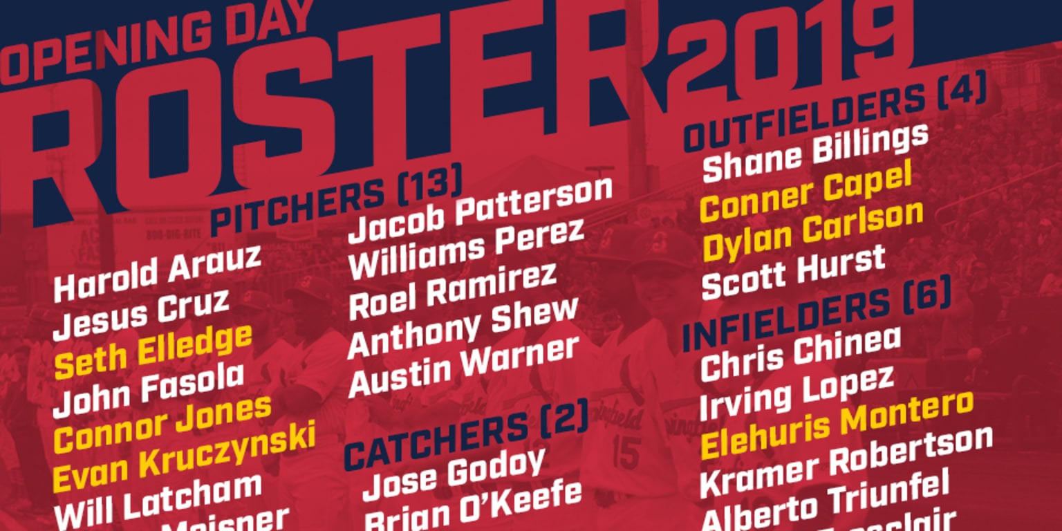 Our 2019 Opening Day Roster is - Springfield Cardinals