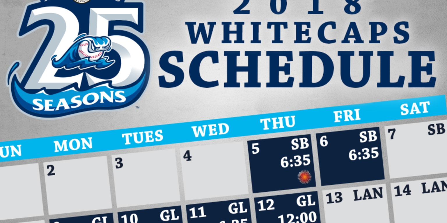 Whitecaps Announce 2018 25th Season Schedule | MiLB.com