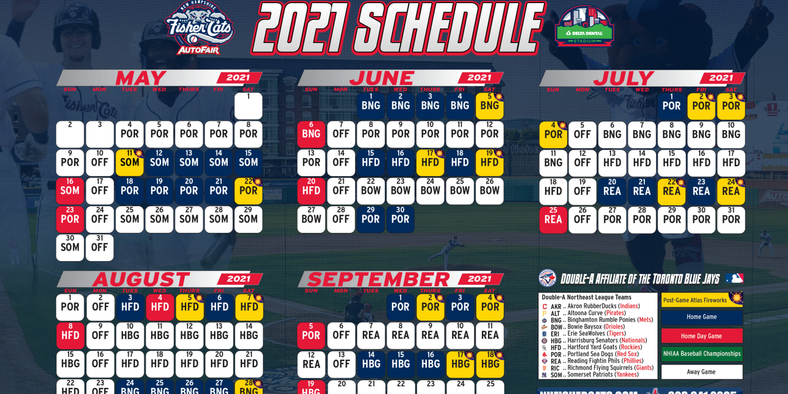 2021 Schedule Release Fisher Cats