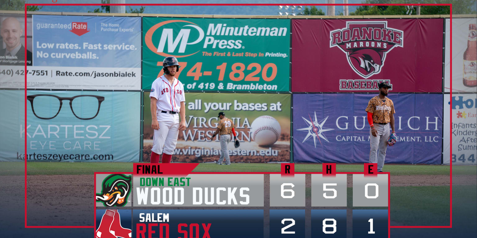 Wood Ducks Stun Red Sox 6 2 Red Sox