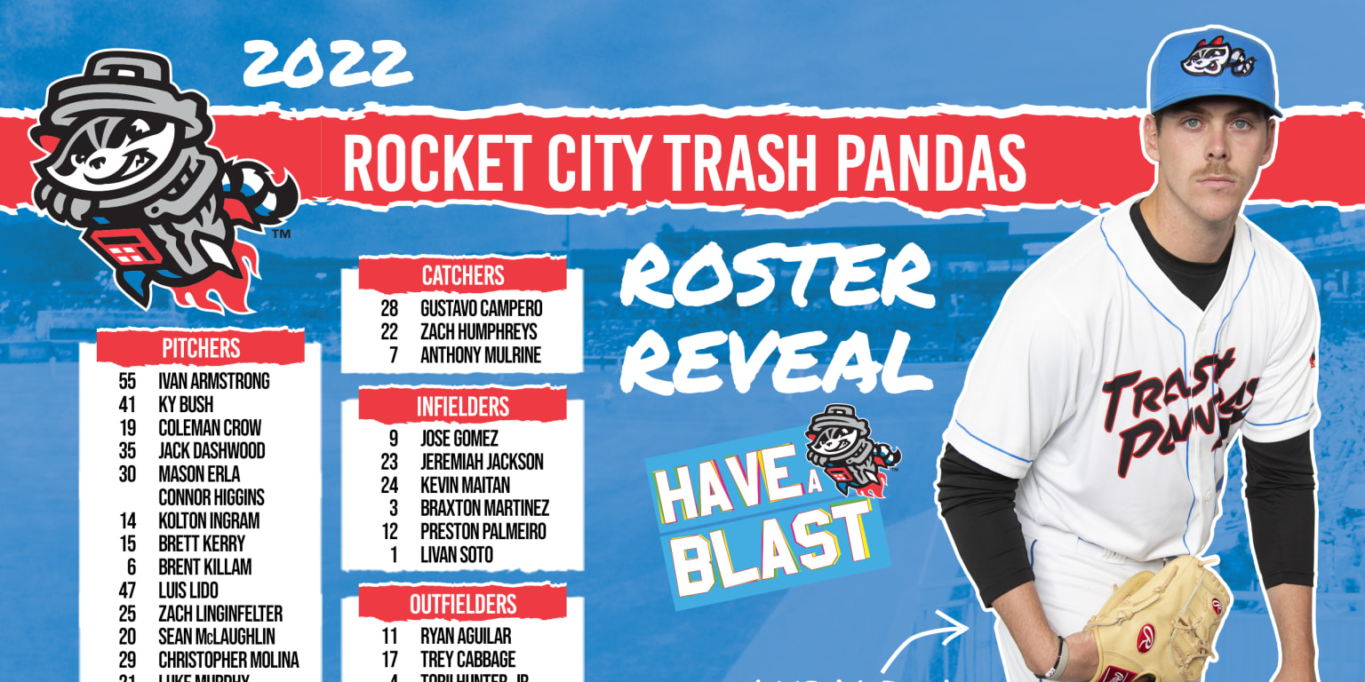 Rocket City Trash Pandas show off new baseball logos 