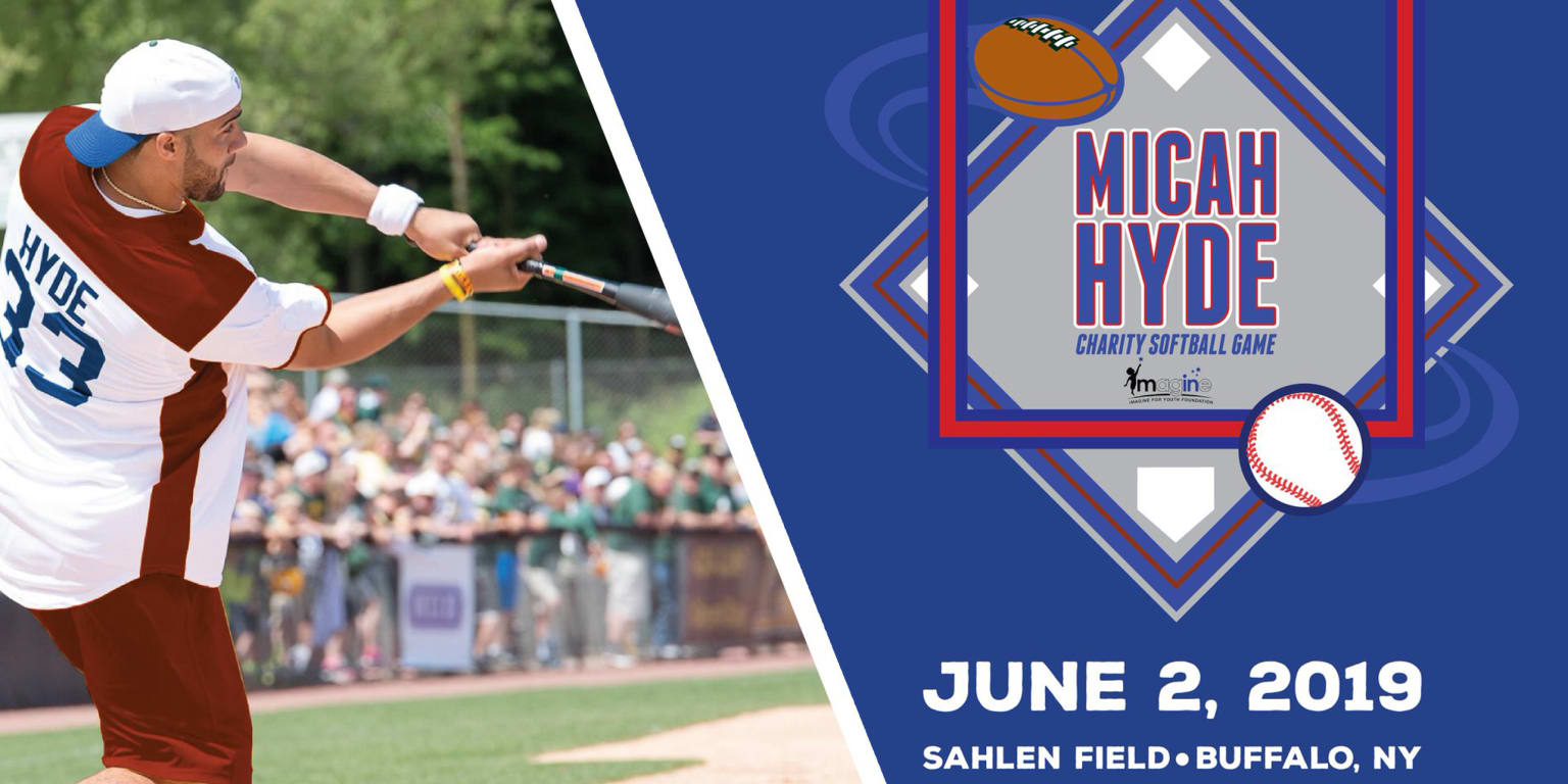 ON SALE NOW Micah Hyde Charity Softball Game at Sahlen Field, June 2