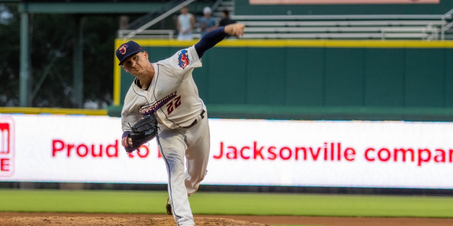 Jacksonville Jumbo Shrimp Bryson Brigman (6) leads off during an