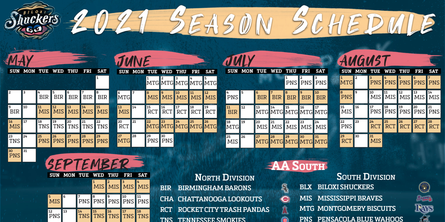Shuckers Announce 2021 Schedule