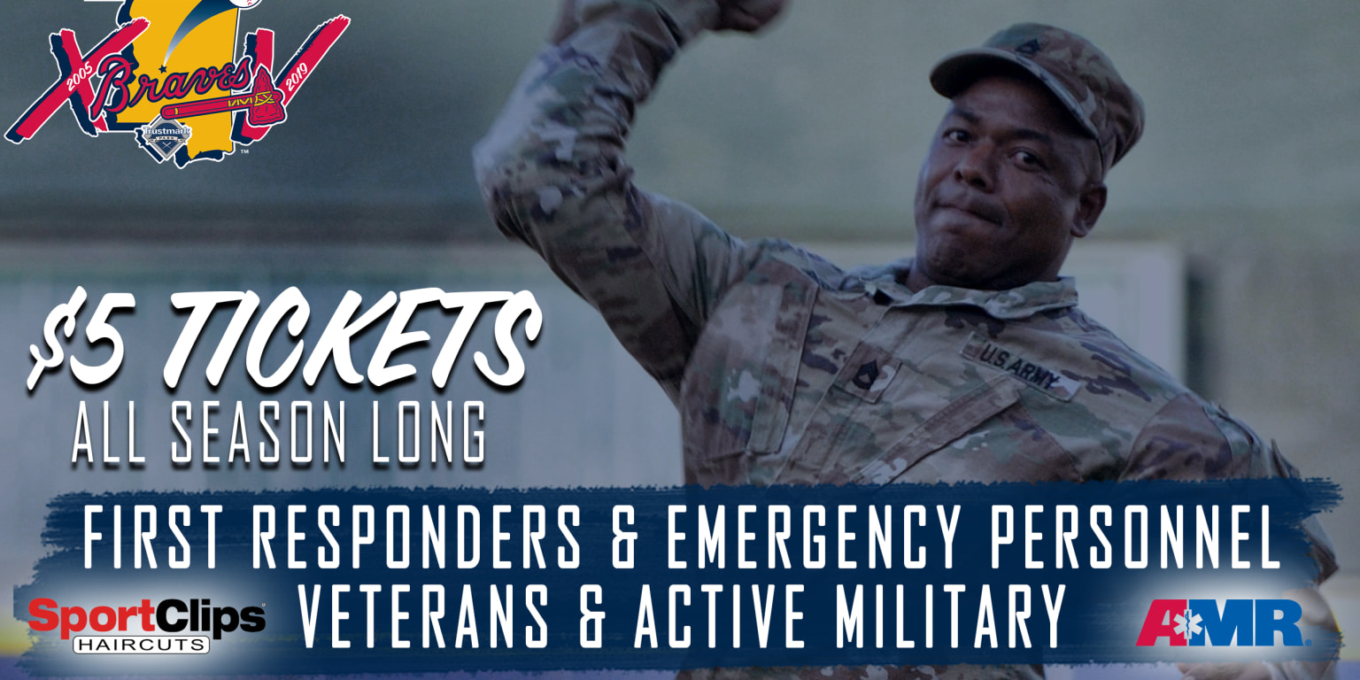 M-Braves to Salute Military and First Responders with $5 Tickets