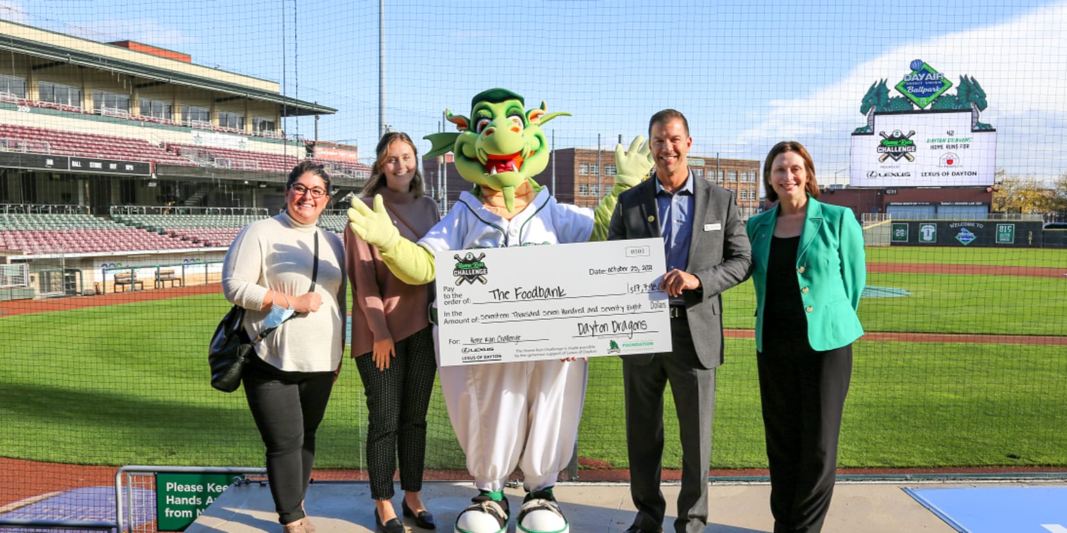 Dragons Home Run Challenge Presented By Lexus Of Dayton Raises More Than 17 000 For The Dayton Foodbank Dragons
