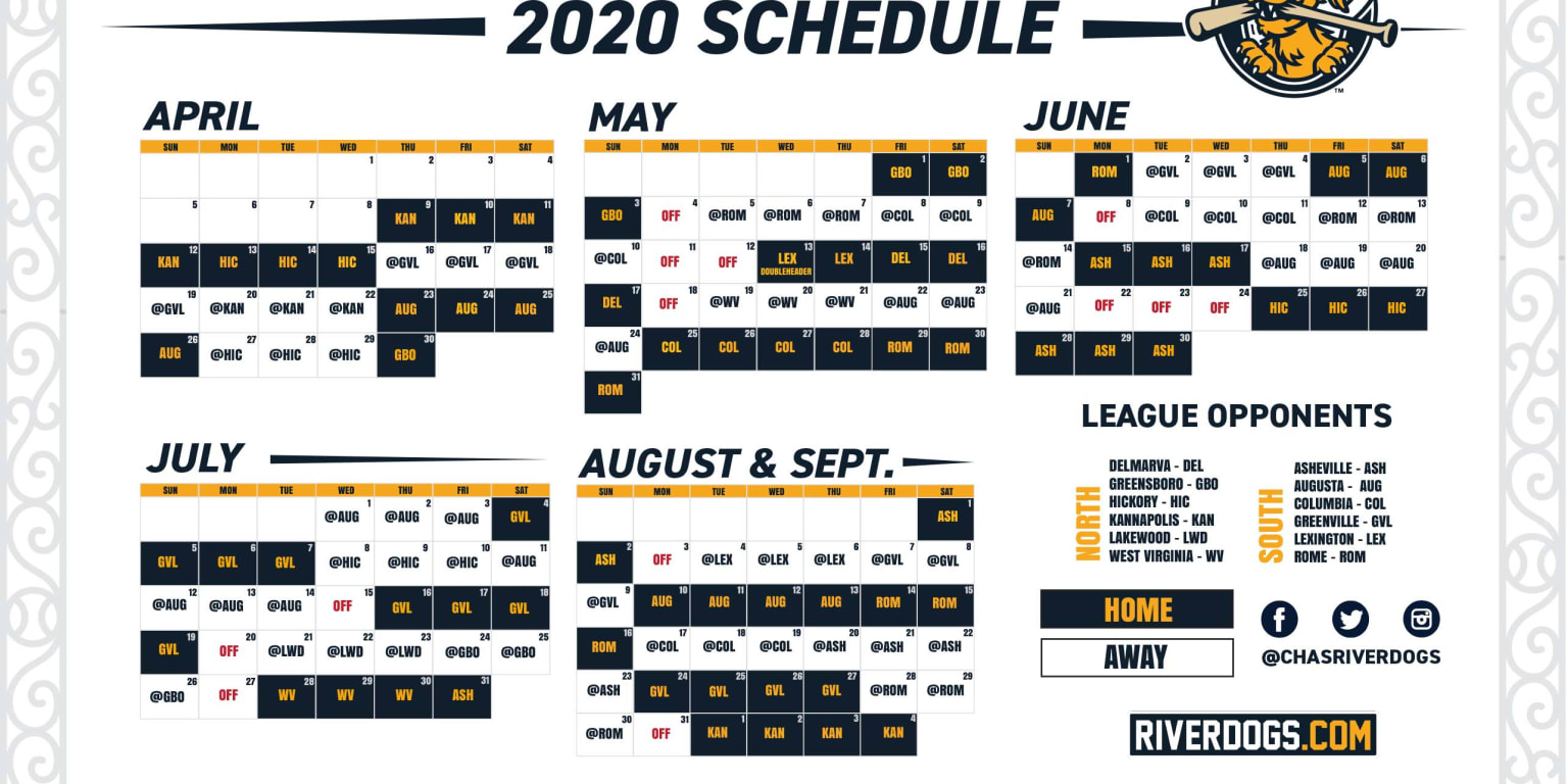 RiverDogs Announce 2020 Schedule RiverDogs