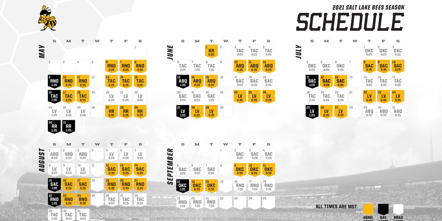 Bees Announce Updated 2021 Schedule Bees