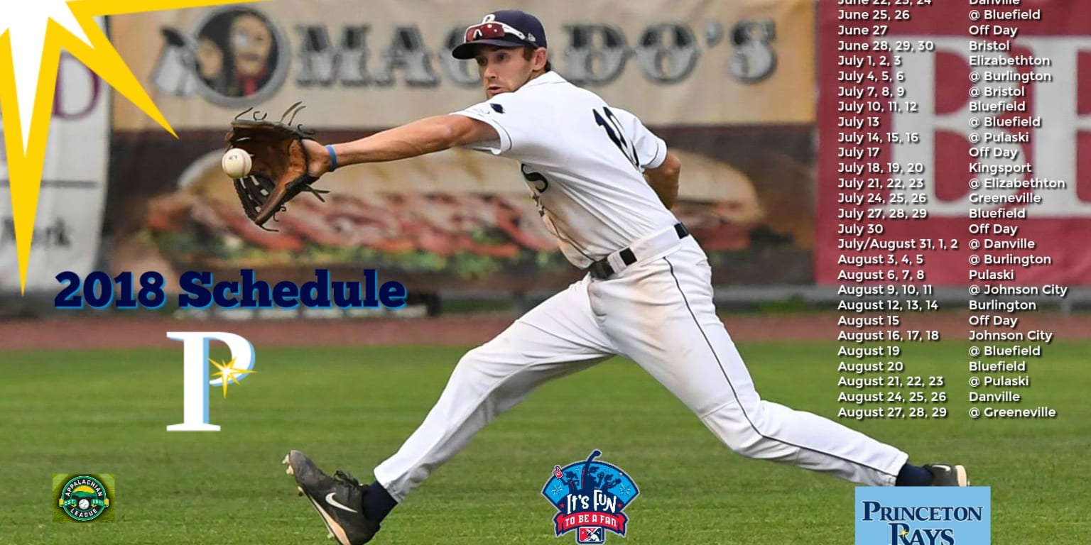 Princeton Rays Release 2018 Schedule