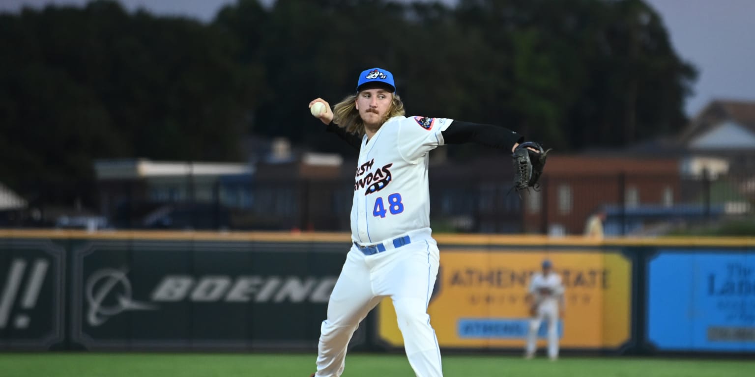 August 10, 2022: Rocket City Trash Pandas pitcher Braden Olthoff