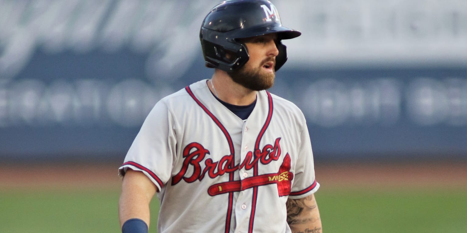 Biloxi, Mississippi, USA. 8th Sep, 2022. Mississippi Braves infielder  Justyn-Henry Malloy (24) fields a hit to left field during an MiLB game  between the Biloxi Shuckers and Mississippi Braves at MGM Park