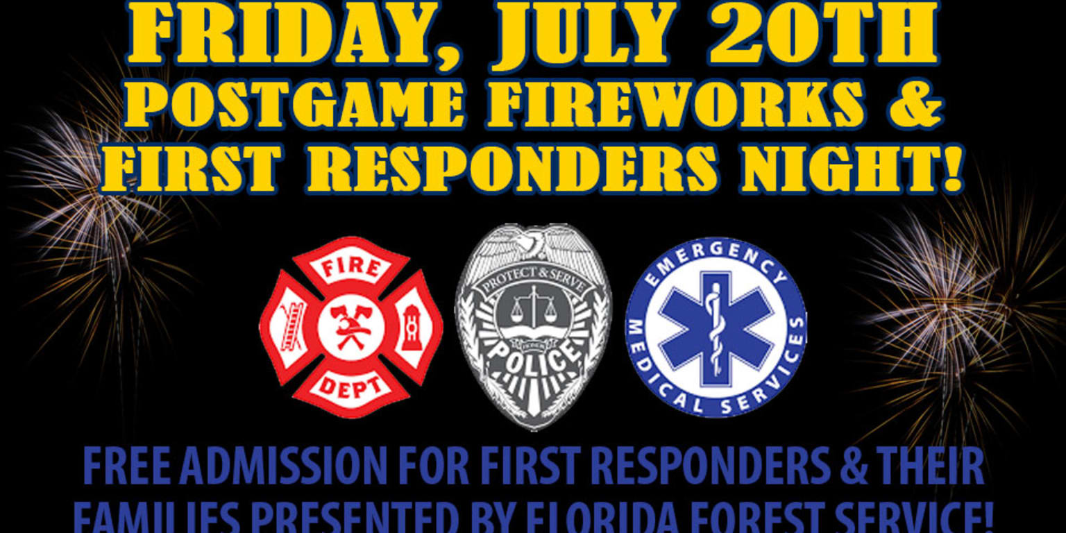First Responders Night & Fireworks on July 20