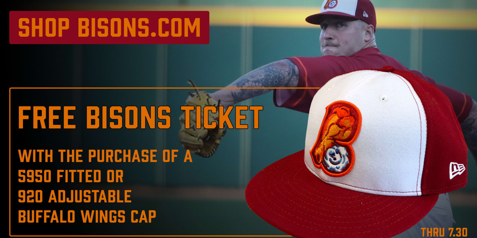FREE Bisons ticket with 'Buffalo Wings' cap Bisons