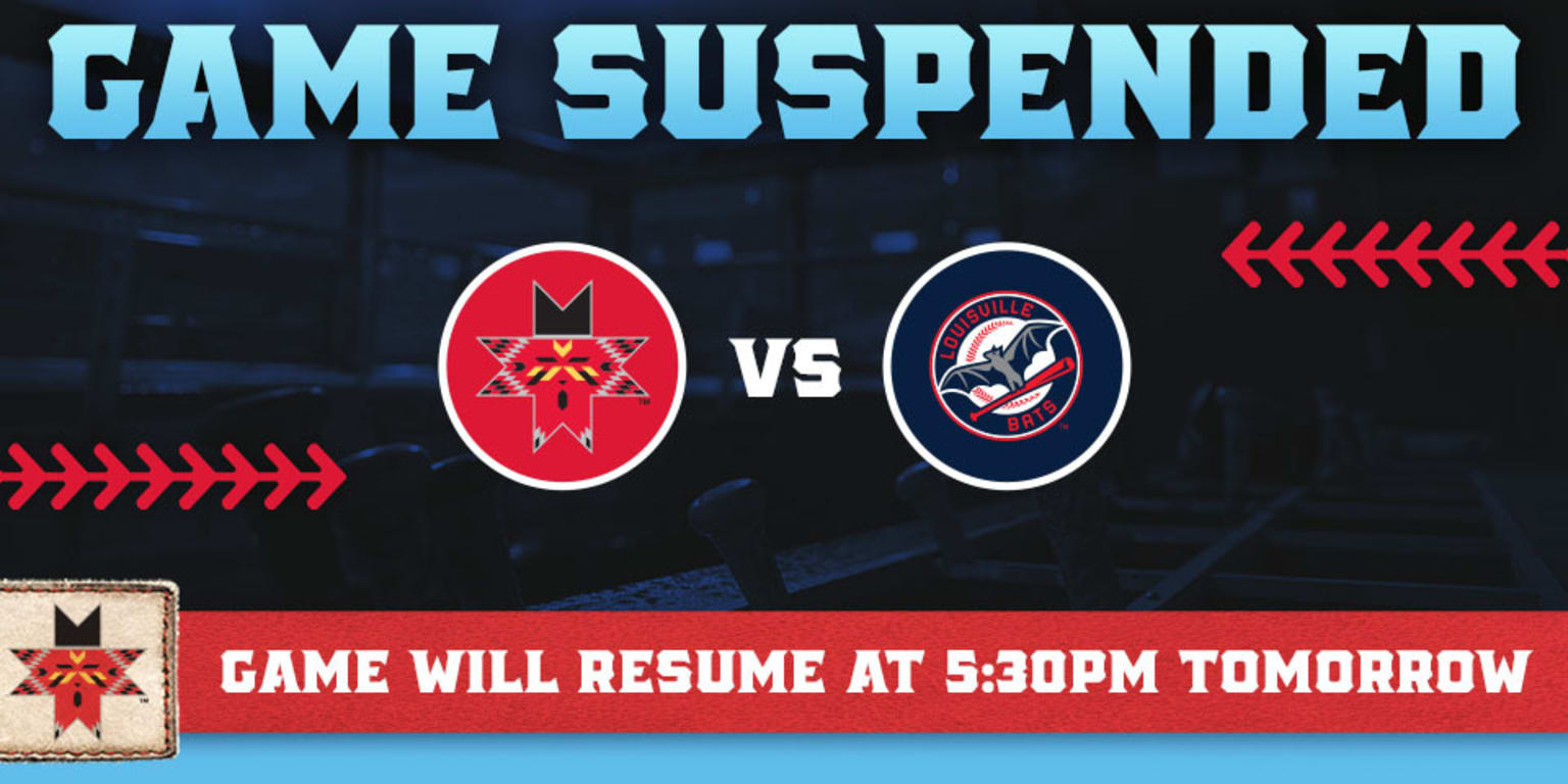 Indians And Bats Suspended In Ninth 