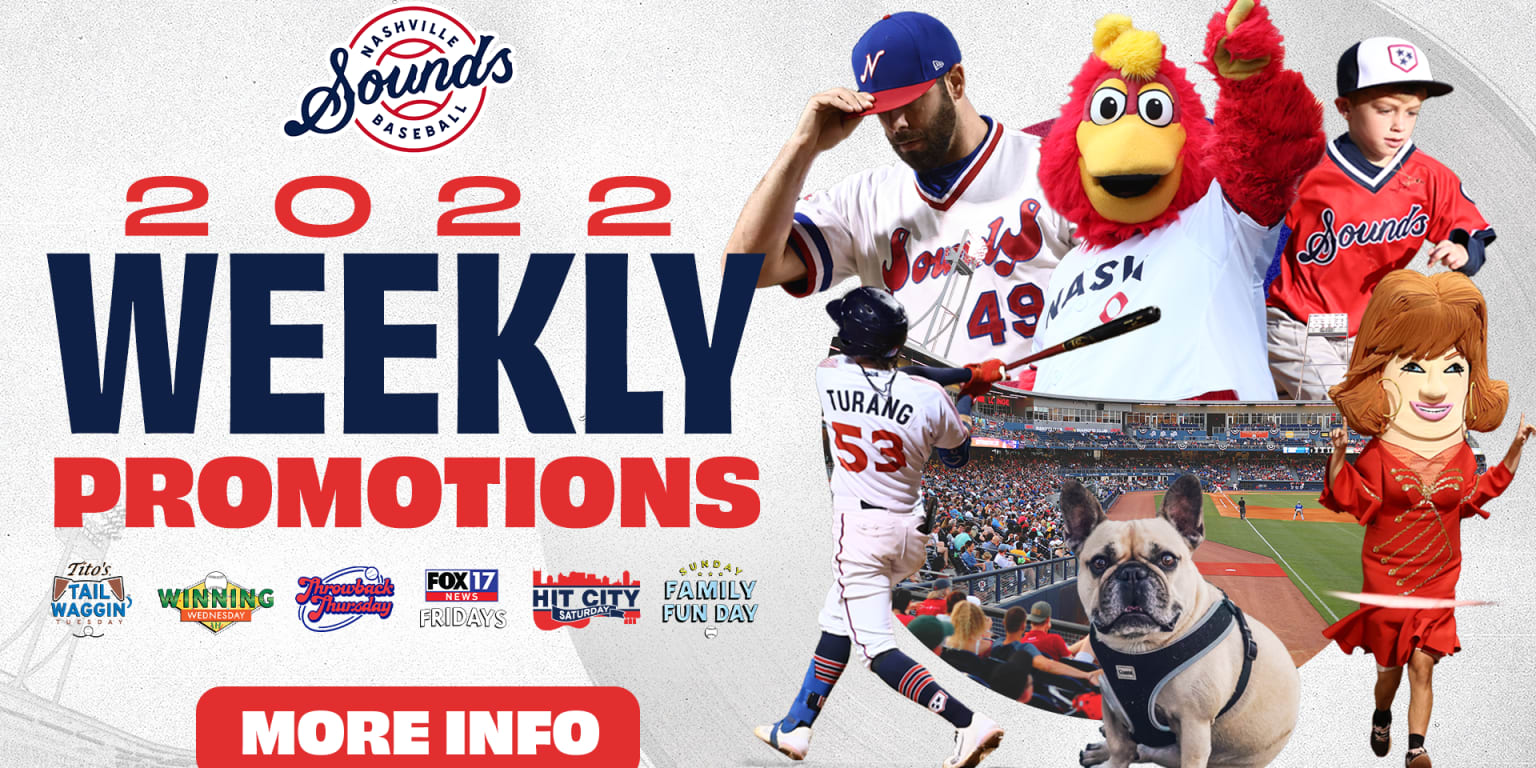 Nashville Sounds Announce Weekly Promotions for 2022 Season