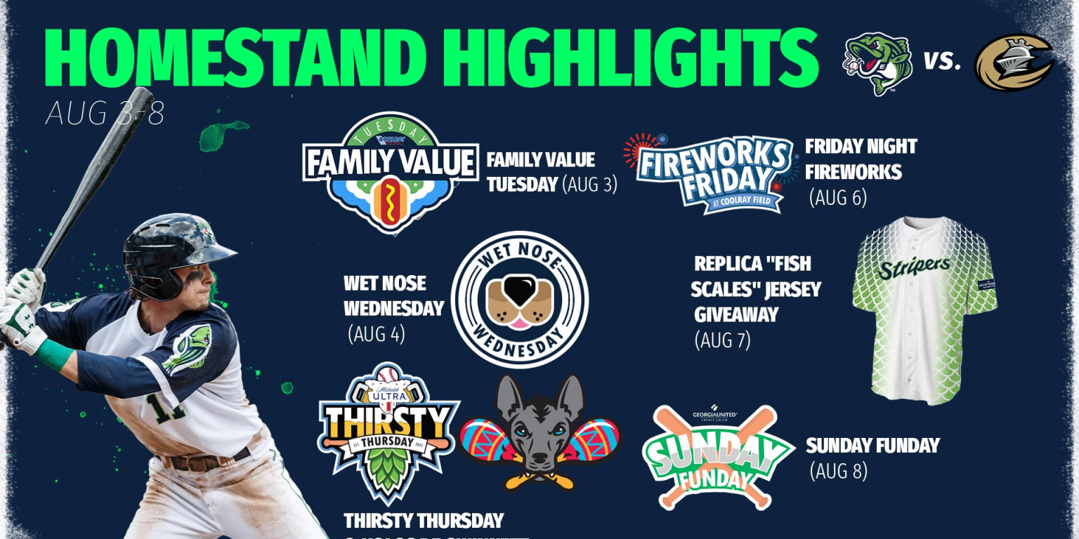 Homestand Highlights: Stripers Host Salute to First Responders, “Fish Scales”  Jersey Giveaway
