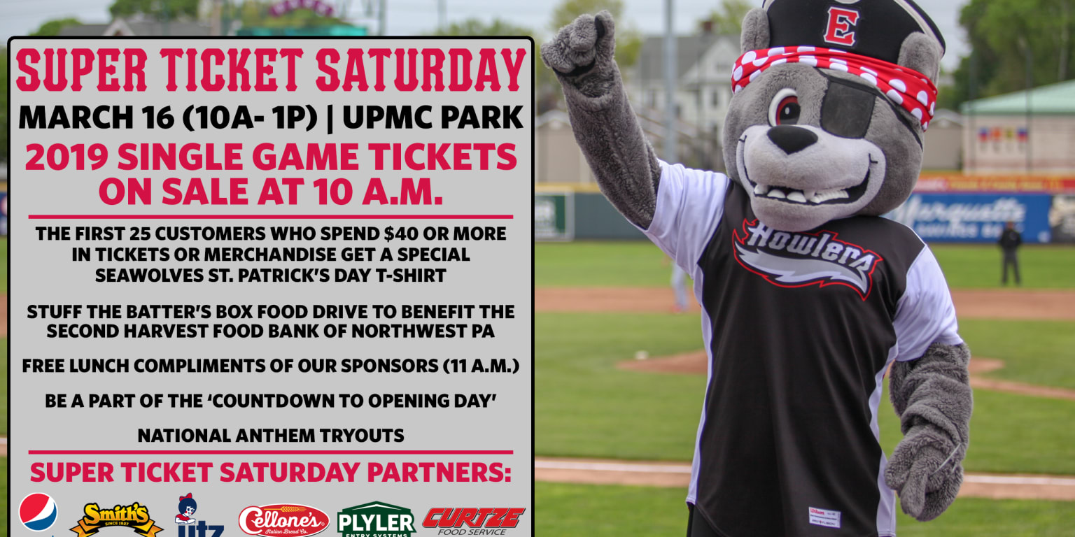Erie SeaWolves Super Ticket Saturday Set For March 16 SeaWolves