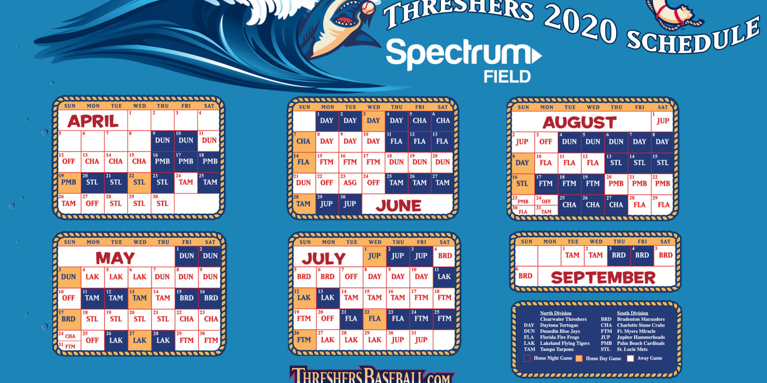 Threshers Announce 2020 Schedule Threshers
