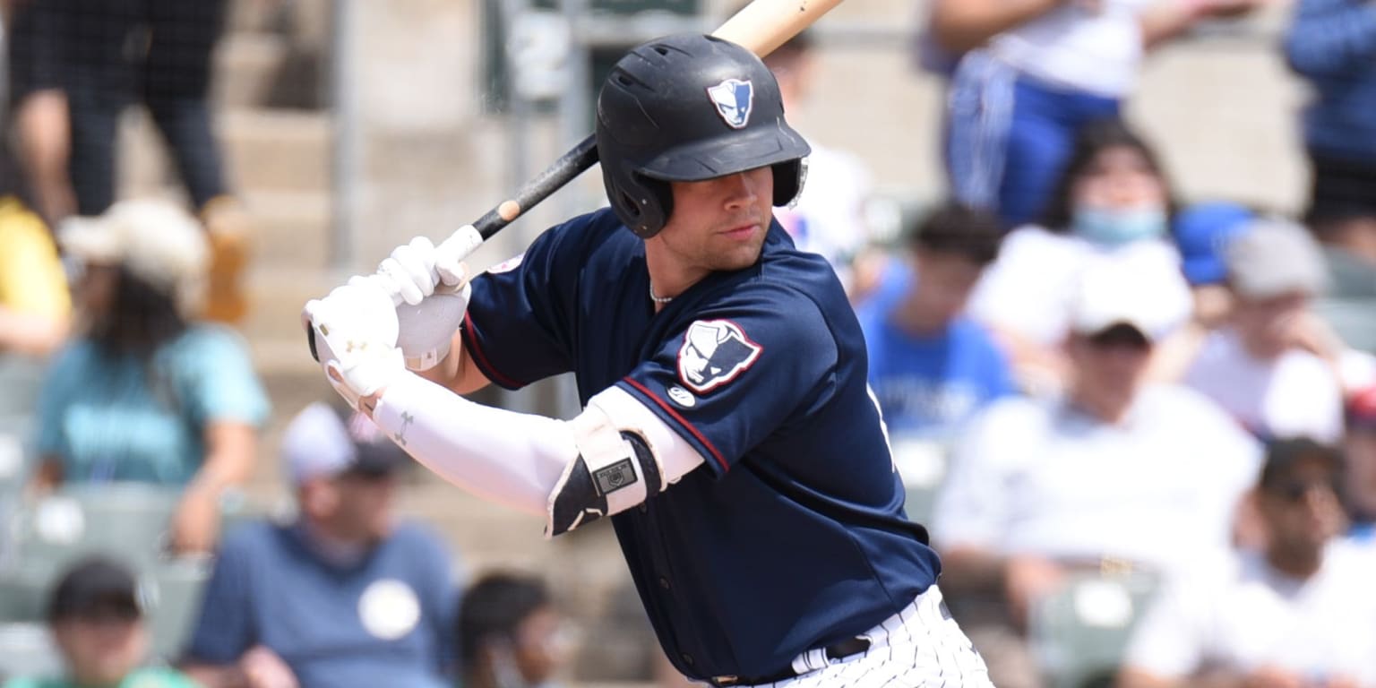 Binghamton Rumble Ponies Ronny Mauricio (2) bats during an Eastern