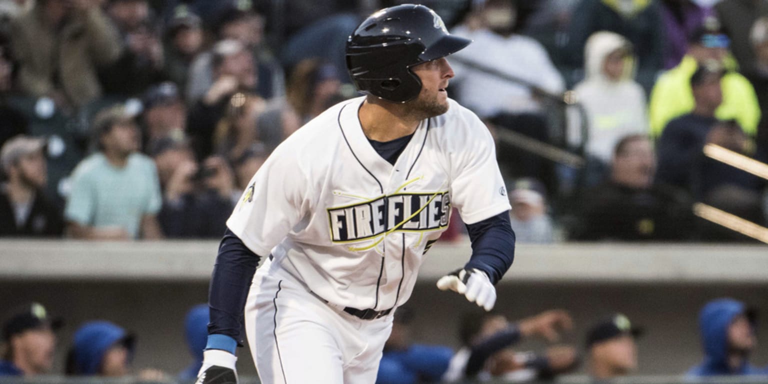 Tim Tebow hits second home run in 3 games with Columbia Fireflies