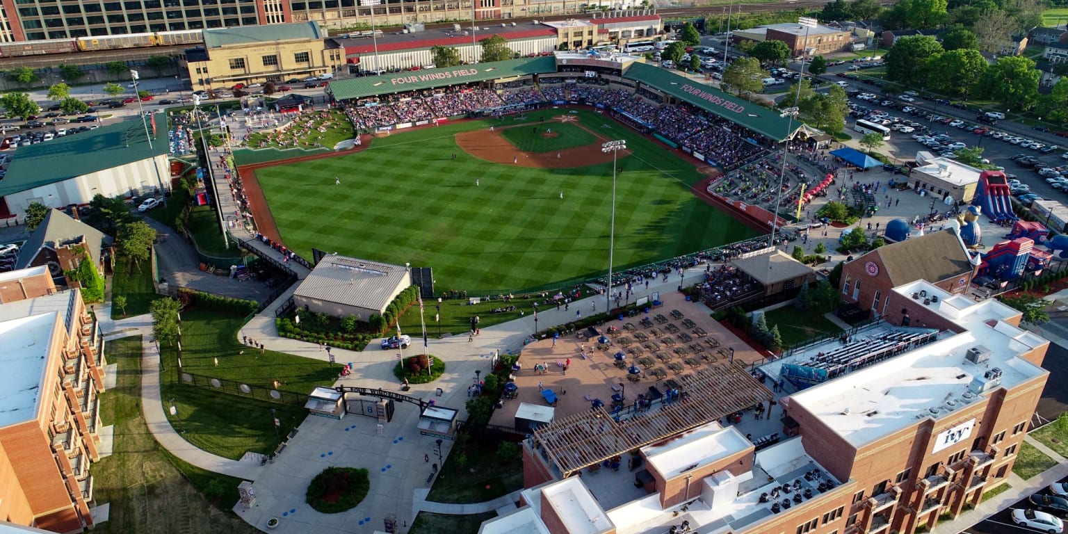 South Bend Cubs baseball home opener at Four Winds Field